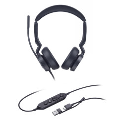 Yealink UH46 Dual UC USB-C/A, náhlavná súprava