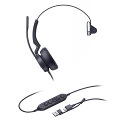 Yealink UH46 Mono USB-C/A, náhlavná súprava