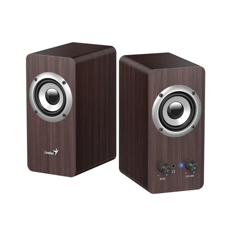 GENIUS SP-HF400 reproduktory, tmavé drevo
