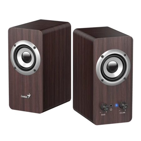 GENIUS SP-HF400 reproduktory, tmavé drevo