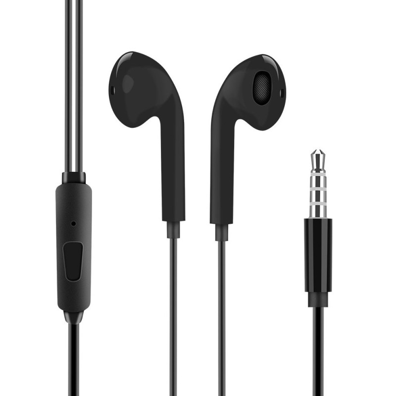 OBAL:ME Drôtové Slúchadlá 3.5mm Jack Black