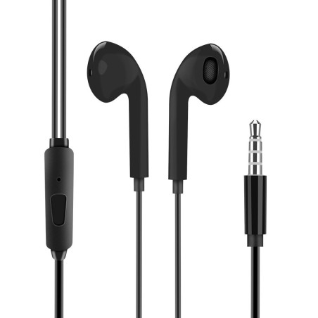 OBAL:ME Drôtové Slúchadlá 3.5mm Jack Black