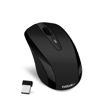 EVOLVEO WML-306B/Cestovná/Laserová/1 600 DPI/Bezdrôtová USB/Čierna