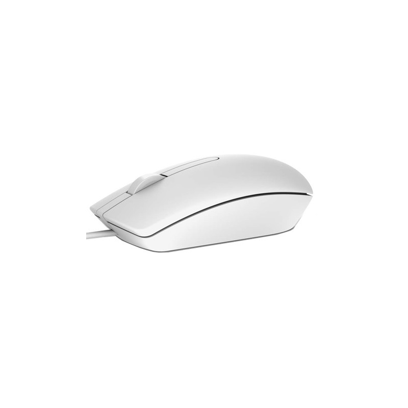 Dell MS116/Kancelárska/Optická/1 000 DPI/Drôtová USB/Biela