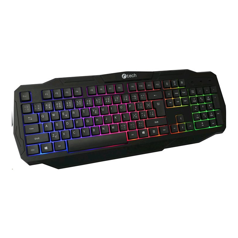 C-TECH Arcus GKB-15/Drôtová USB/ CZ- SK layout/Čierna