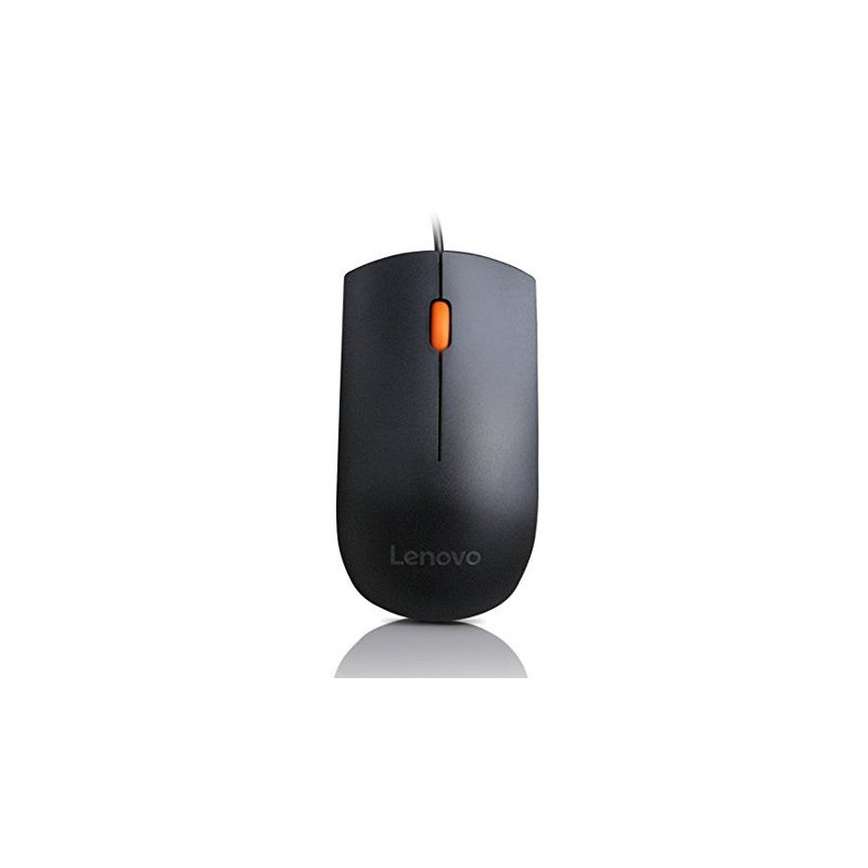 Lenovo 300/Kancelárska/Optická/1 600 DPI/Drôtová USB/Čierna