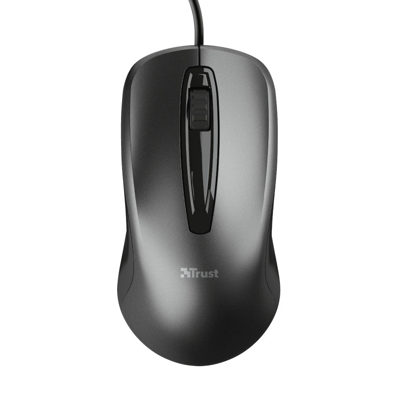 TRUST CARVE/Kancelárska/Optická/1 200 DPI/Drôtová USB/Čierna