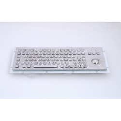KB005 – Priemyselná nerezová klávesnica s trackballom do zástavby, CZ, USB, IP65