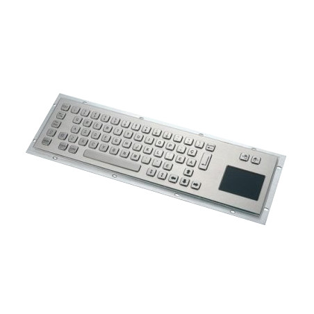 KB001T – Priemyselná nerezová klávesnica s touchpadom do zástavby, CZ, USB, IP65