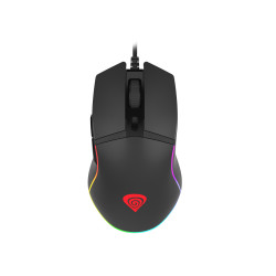 Genesis herná optická myš KRYPTON 220/RGB/6400 DPI/Herná/Optická/6 000 DPI/Drôtová USB/Čierna