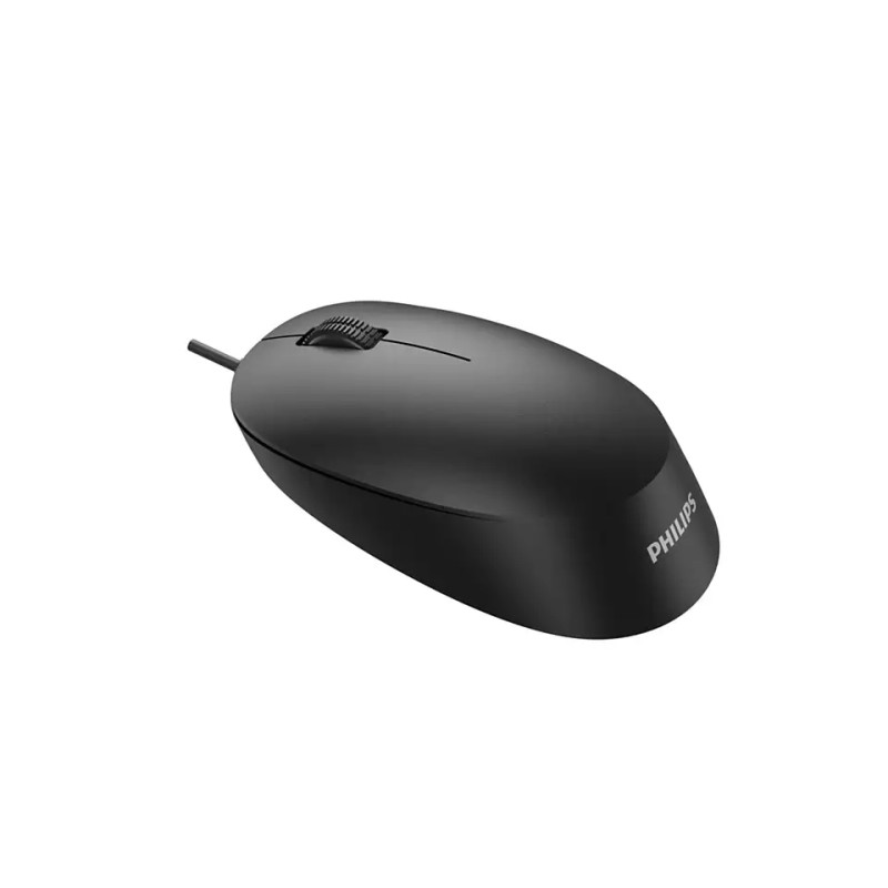 Philips SPK7207B/Kancelárska/Optická/1 600 DPI/Drôtová USB/Čierna