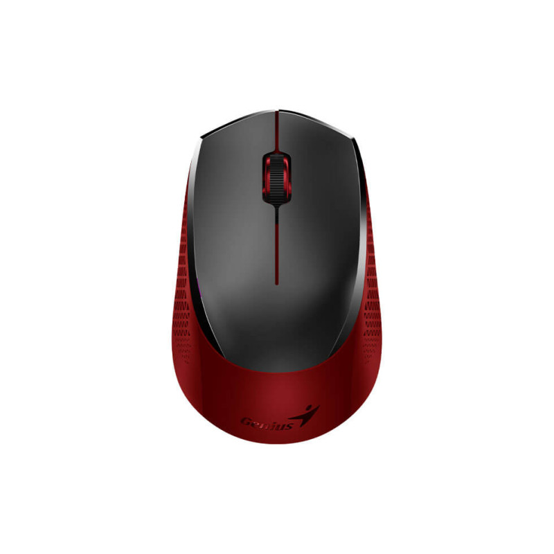 Genius NX-8000S/Kancelárska/Optická/1 200 DPI/Bezdrôtová USB/Čierna-červená