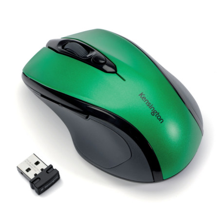 Kensington Pro Fit/Ergonomická/Optická/Pre pravákov/1 600 DPI/Bezdrôtová USB/Čierna-zelená