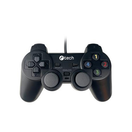 Gamepad C-TECH Callon pre PC/PS3, 2x analóg, X-input, vibračný, 1,8 m kábel, USB