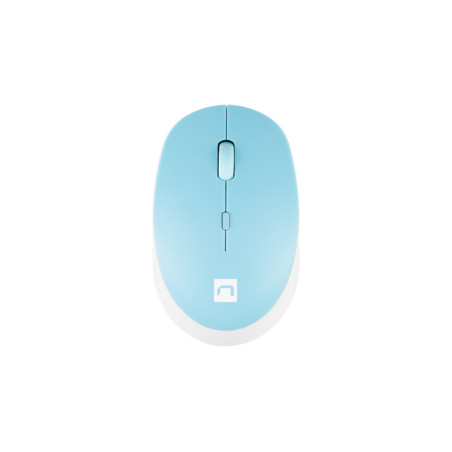 Natec optická myš HARRIER 2/1600 DPI/Kancelárska/Optická/1 600 DPI/Bezdrôtová Bluetooth/Svetlo modrá