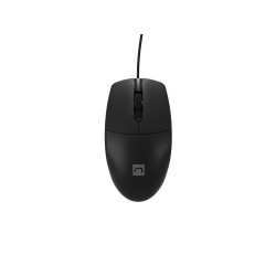 Natec optická myš RUFF Plus 1200 DPI/Kancelárska/Optická/1 200 DPI/Drôtová USB/Čierna