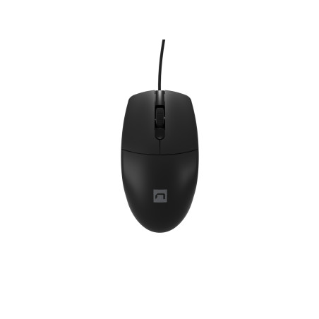 Natec optická myš RUFF Plus 1200 DPI/Kancelárska/Optická/1 200 DPI/Drôtová USB/Čierna