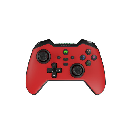 Bezdrôtový gamepad Genesis MANGAN 400 pre PC/Switch/Mobil, červený