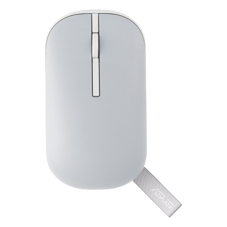ASUS Marshmallow MD100 Lite/Cestovná/Optická/1 600 DPI/USB+BT/Sivá