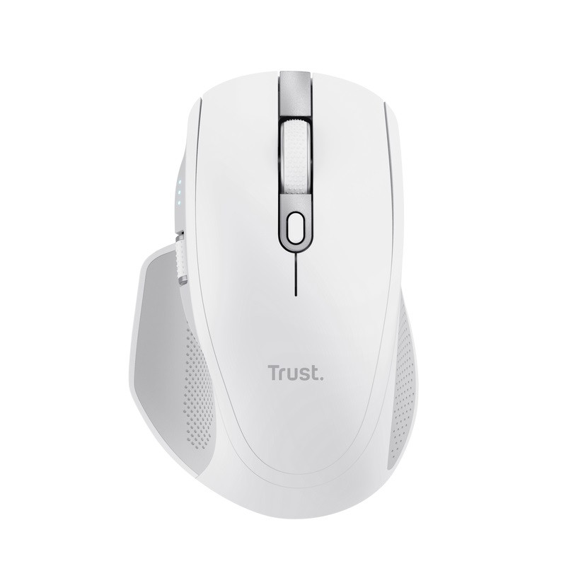 Trust Ozaa+/Kancelárska/Optická/Pre pravákov/3 200 DPI/USB+BT/Biela