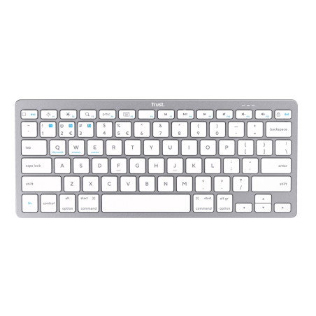 TRUST/Bezdrôtová Bluetooth/ CZ- SK layout/Strieborná