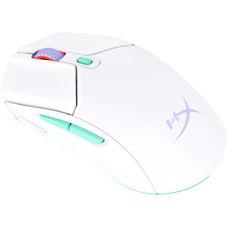 HyperX Pulsefire Haste 2 Core/Herná/Optická/12 000 DPI/USB+BT/Biela