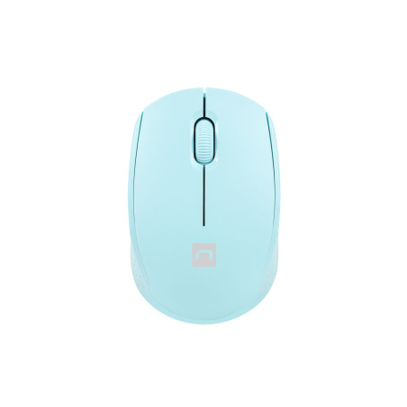Myš Natec STORK/Kancelárska/Optická/1 600 DPI/Bezdrôtová USB/Modrá