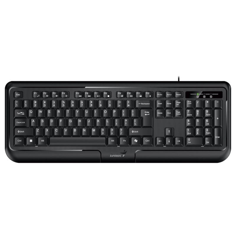 Genius KB-118 II/Drôtová USB/ CZ- SK layout/Čierna