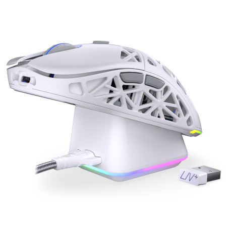 Endorfy myš LIV Plus Onyx White Wireless