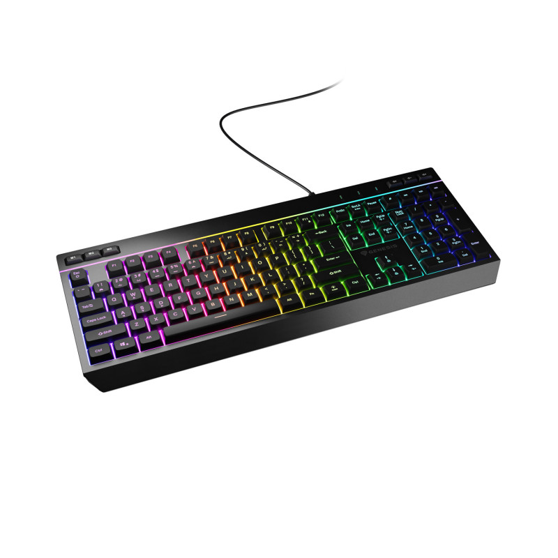 Herná klávesnica Genesis RHOD 530/RGB/Drôtové USB-A/US/Čierna