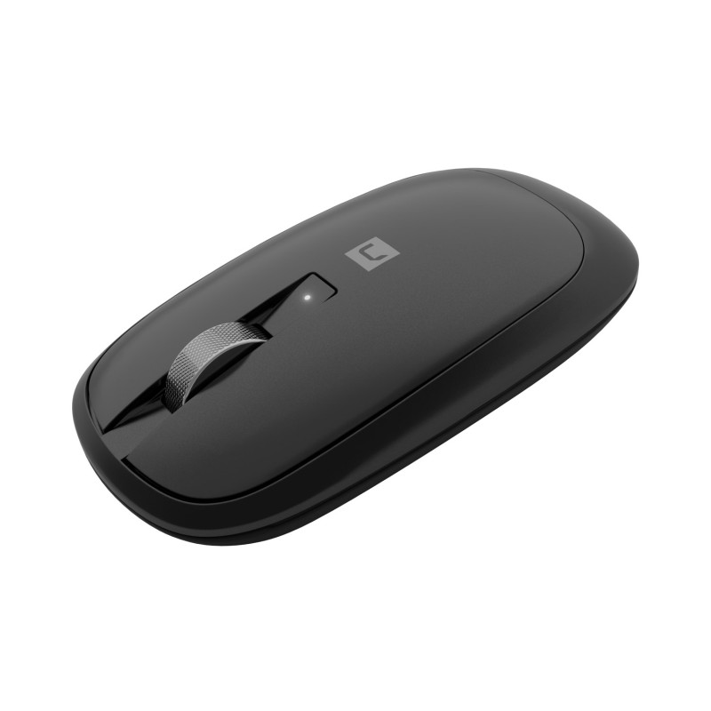 Myš bezdrôtová Natec LARK/Kancelárska/Blue Sense/4 000 DPI/USB+BT/Čierna