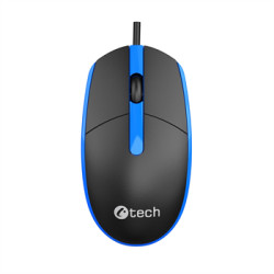 Myš C-TECH WM-10, čiernomodrá, USB