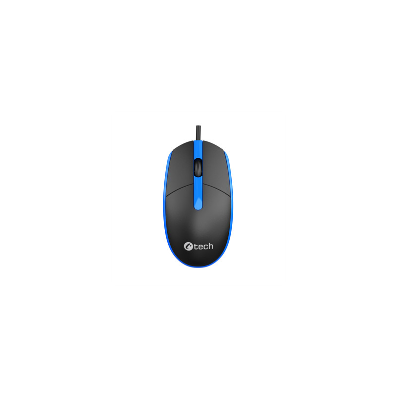 Myš C-TECH WM-10, čiernomodrá, USB