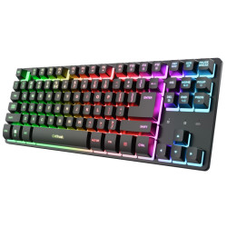 Trust GXT831 Thado TKL/Bezdrôtové USB/US/Čierna