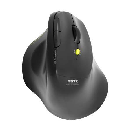 PORT CONNECT ERGO SOFT COLLECTION/Vertikálna/Optická/Pre pravákov/1 600 DPI/USB+BT/Čierna
