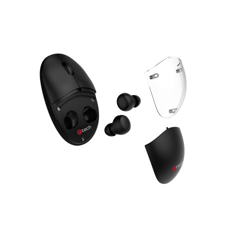Myš s TWS slúchadlami C-TECH WLM-21 Dual mode,