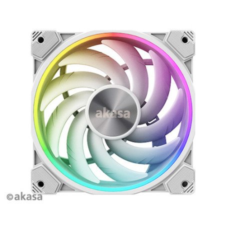 ventilátor Akasa - 12 cm - SOHO AR argb biely