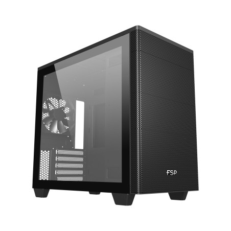FSP CST360B/Micro Tower/Transpar./Čierna