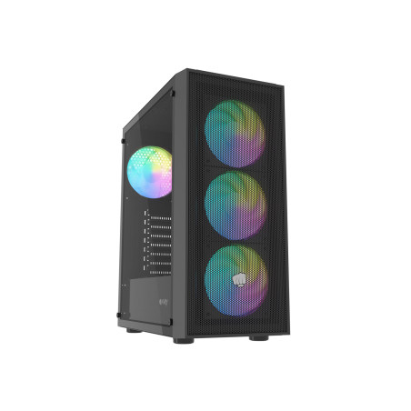 PC skriňa Fury SHOBO SH8F, ARGB, Midi Tower, Čierna