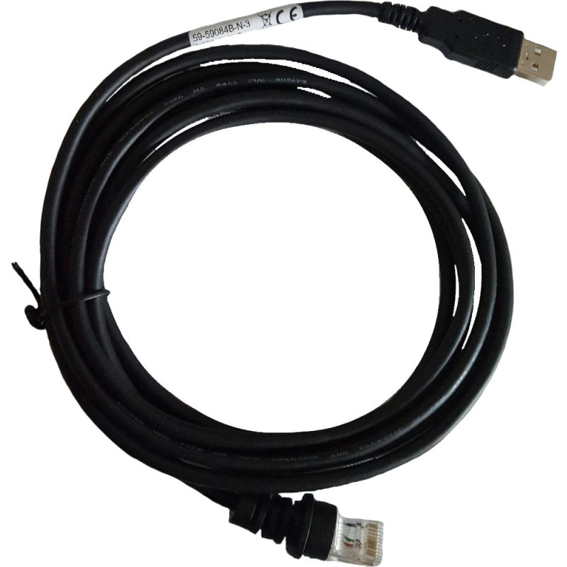 USB kábel pre MK3780,71xx: USB, čierna, Type A, 2.9m (9.5'), straight, hosť power