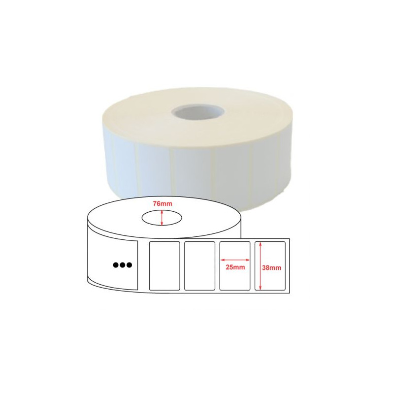 Z-Select 2000D, Midrange, 38x25mm, 5,180 labels, 10 rolls in box