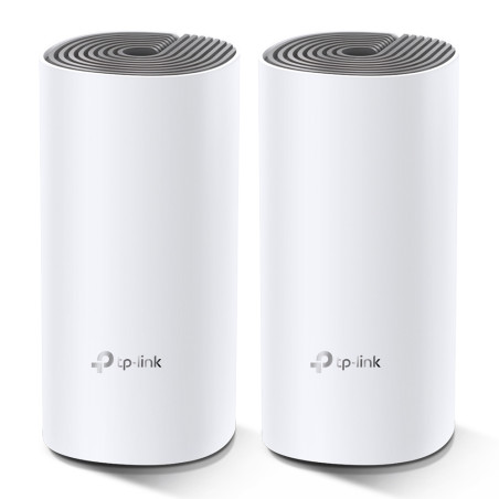 TP-Link AC1200 Whole-home Mesh WiFi System Deco E4 (2-pack), 2x10/100 RJ45