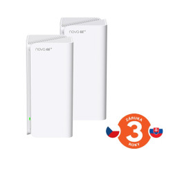 Tenda Nova MX21 Pro (2-pack) WiFi6E AXE5700 Mesh Gigabit systém, 6x GLAN/GWAN, WPA3, VPN, CZ app