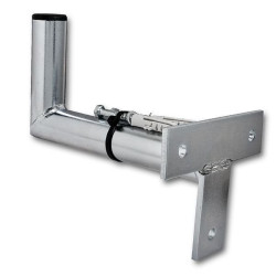 Anténny držiak na stenu 15cm T, priemer 32mm (+ hmoždiny a vruty)