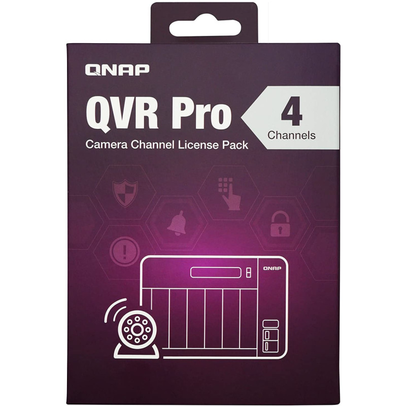 QNAP LIC-SW-QVRPRO-4CH-EI - QVR Pro licencie pre 4 ďalšie kamery