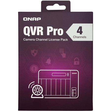 QNAP LIC-SW-QVRPRO-4CH-EI - QVR Pro licencie pre 4 ďalšie kamery