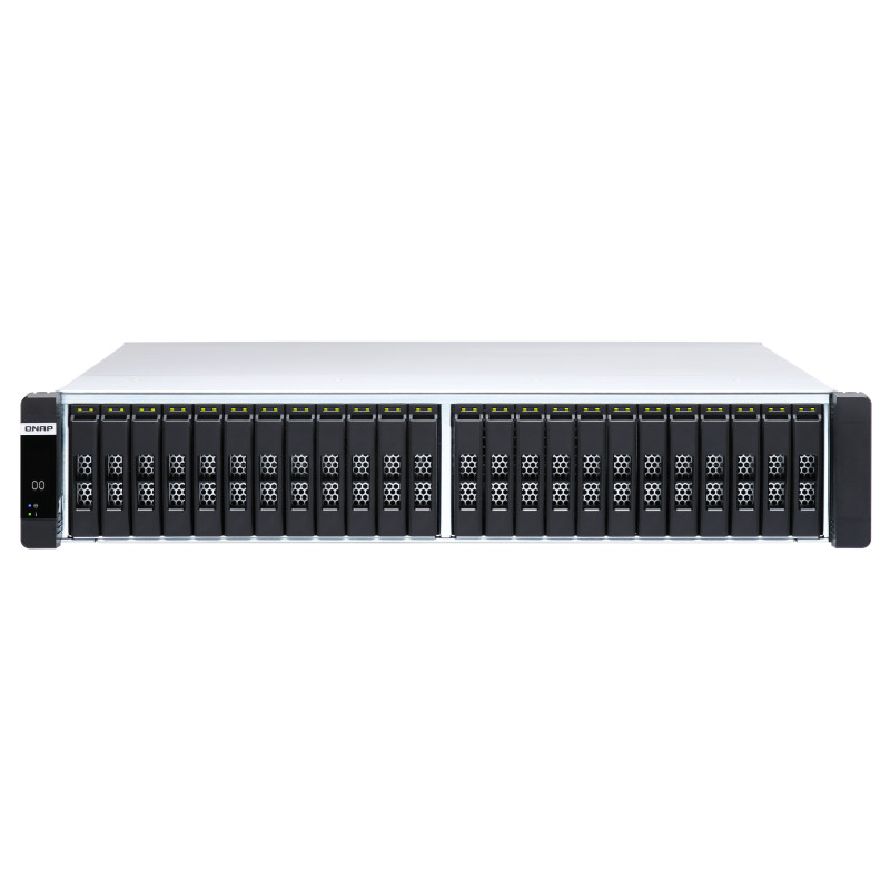 QNAP ES2486dc-2142IT-96G (all-flash ZFS NAS, duálny radič, 2x Xeon, 2x 48GB RAM, 24x 2,5'' SAS)