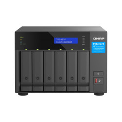 QNAP TVS-h674-i3-16G (4core 4,3GHz, ZFS, 16GB RAM, 6x SATA, 2x M.2 NVMe, 2x PCIe, 2x 2,5GbE, HDMI)