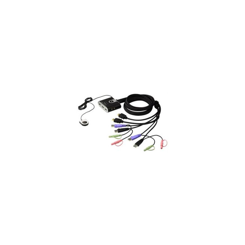 ATEN 2port HDMI KVM USB 2.0 mini, 1.2m, DO