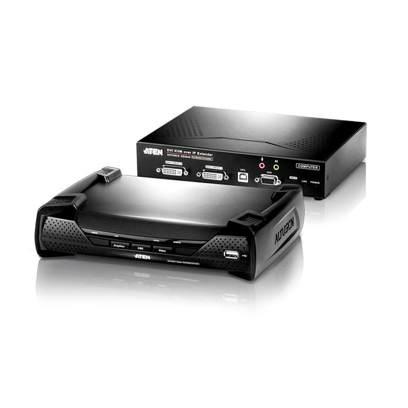 ATEN pre ovládanie DVI KVM DualView OverNET, rack